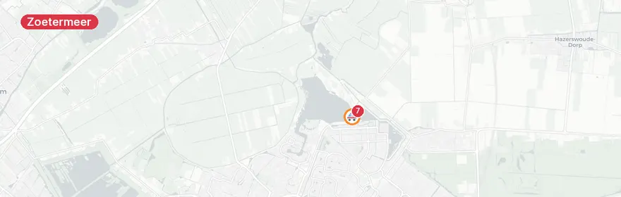 Kaart van Scooter botst op fietsers Azieweg Zoetermeer