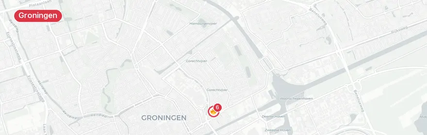 Kaart van Woningbrand Petrus Campersingel Groningen