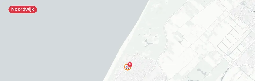 Kaart van Verkeersongeval met reanimatie op Golfbaan Noordwijk