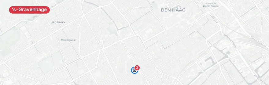 Kaart van Verkeersongeval Kempstraat, Den Haag