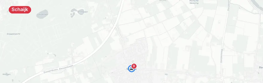 Kaart van Vrouw zwaargewond bij aanrijding vrachtwagen A50 Schaijk