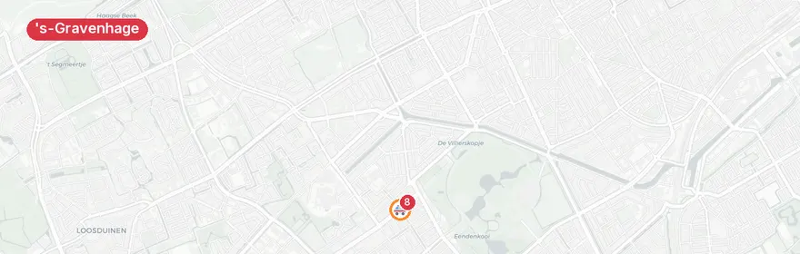 Kaart van Verkeersongeval Meppelweg, 's-Gravenhage