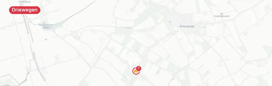 Kaart van Ernstig verkeersongeval N62 Driewegen