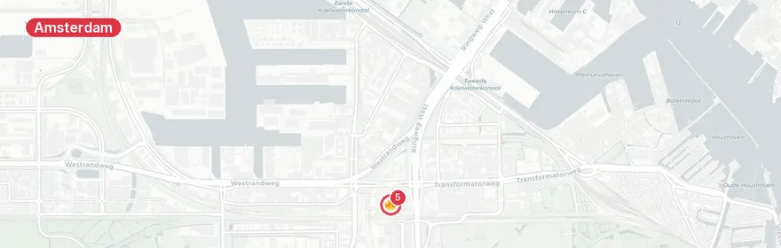 Kaart van Reanimatie Holland Casino Amsterdam Sloterdijk