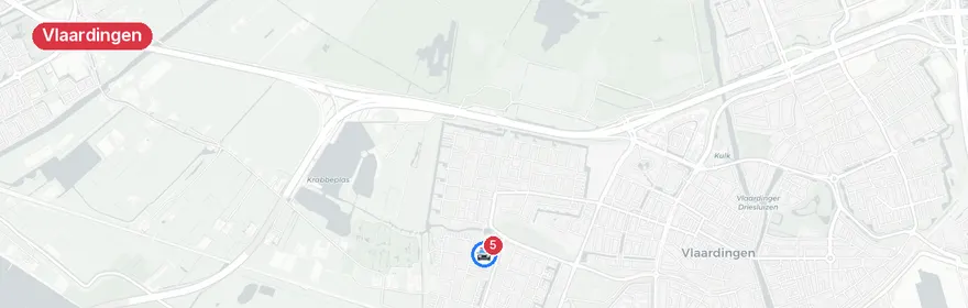 Kaart van Verkeersongeval met letsel Dr. Wiardi Beckmansingel Vlaar...