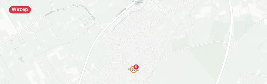 Kaart van Medische noodsituatie zorginstelling Wezep