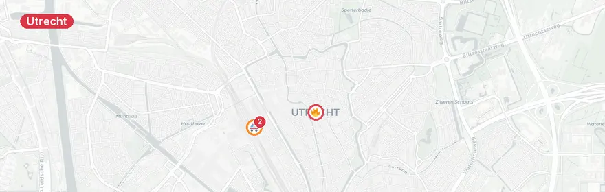 Kaart van Reanimatie Stationshal Utrecht