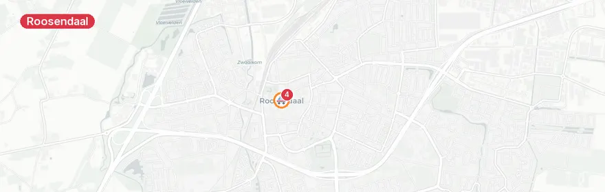 Kaart van Woningbrand Gezellelaan Roosendaal, één dode