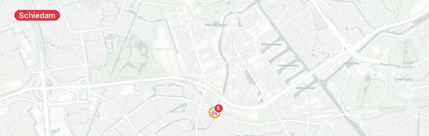 Kaart van Reanimatie Burgemeester Van Haarenlaan Schiedam