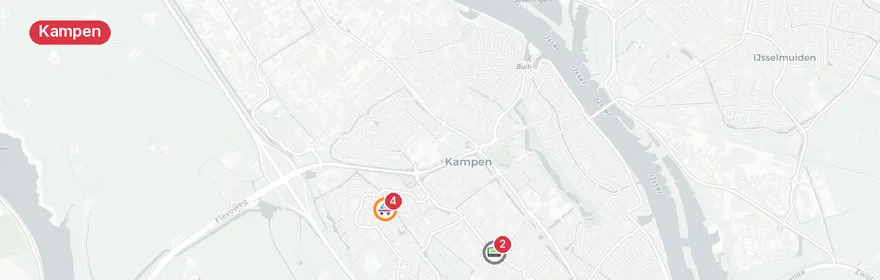 Kaart van Aanrijding met letsel Wederiklaan Kampen