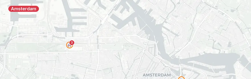 Kaart van Reanimatie Naritaweg Amsterdam