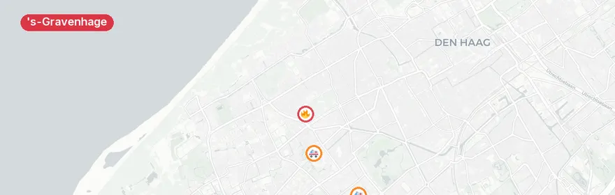 Kaart van Meerdere ambulances Dekkershoek, 's-Gravenhage
