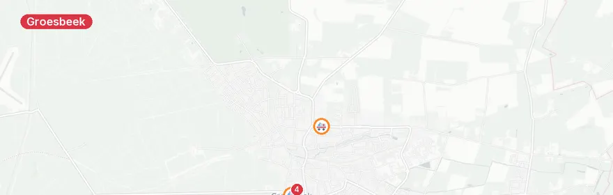 Kaart van Meerdere A1-ambulances Groesbeek