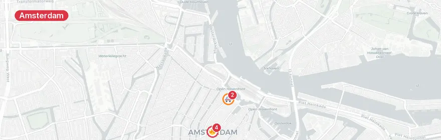 Kaart van Verkeersongeluk A10 Ringweg-Oost Amsterdam