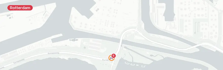 Kaart van Reanimatie Europaweg Maasvlakte Rotterdam