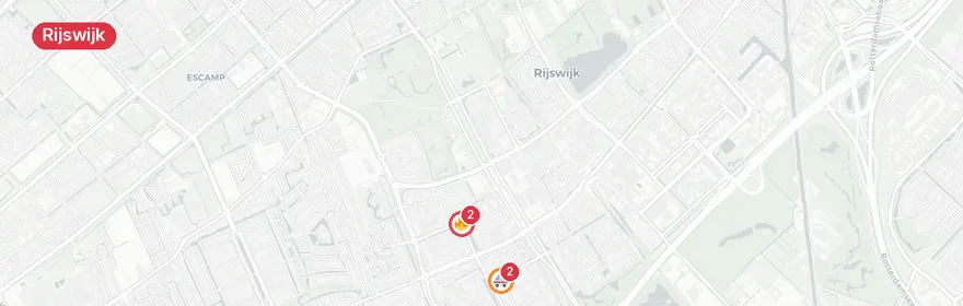 Kaart van Hulpverlening Rijswijk Prinses Margrietsingel