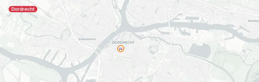 Kaart van Spoedmeldingen Albert Schweitzerplaats Dordrecht