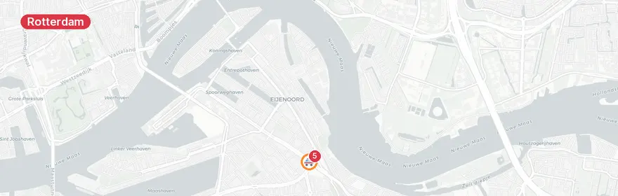 Kaart van Reanimatie Laan op Zuid Rotterdam