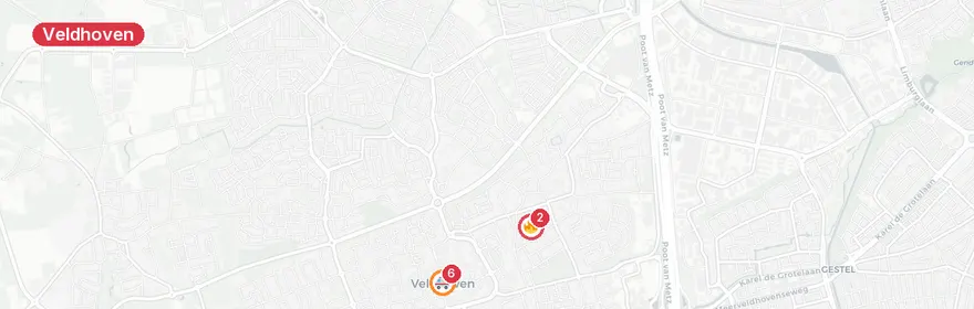 Kaart van Reanimatie op Korenmolen Veldhoven