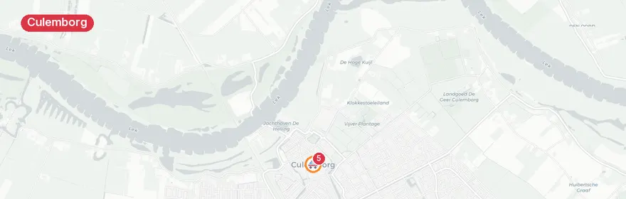 Kaart van Ernstig verkeersongeval A2 Culemborg