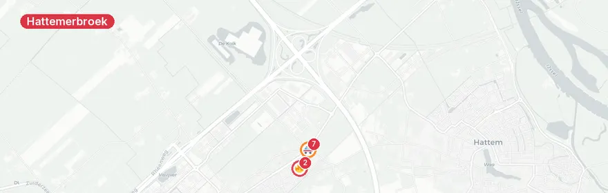 Kaart van Verkeersongeval Leeuwerikstraat, Hattemerbroek