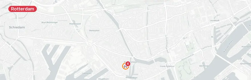 Kaart van Verkeersongeval Watergeusstraat Rotterdam