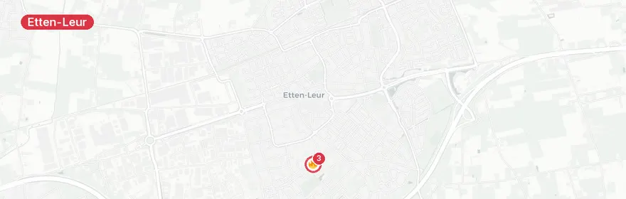 Kaart van Letselongeval Mandolinehof, Etten-Leur