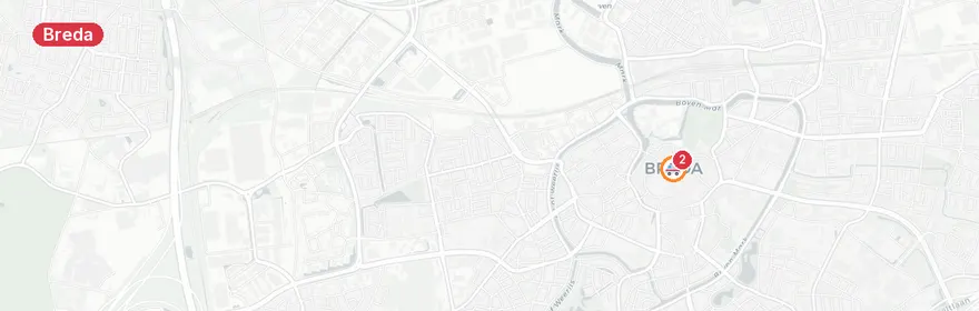Kaart van Fietsmeisje gewond bij botsing Liesbosstraat Breda