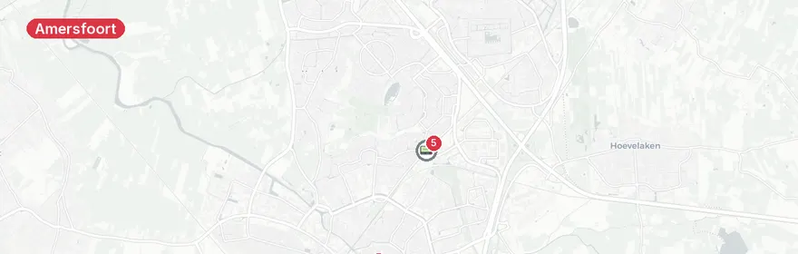 Kaart van Zwaar verkeersongeval Zielhorsterweg Amersfoort
