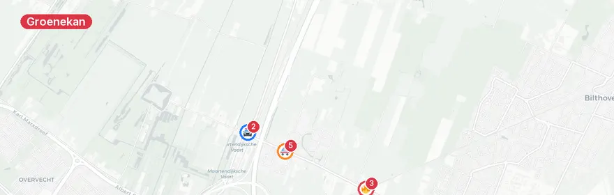 Kaart van Spoorwegongeval Groenekanseweg, Groenekan