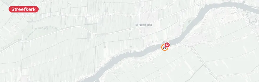 Kaart van Persoon te water Opperstok Streefkerk