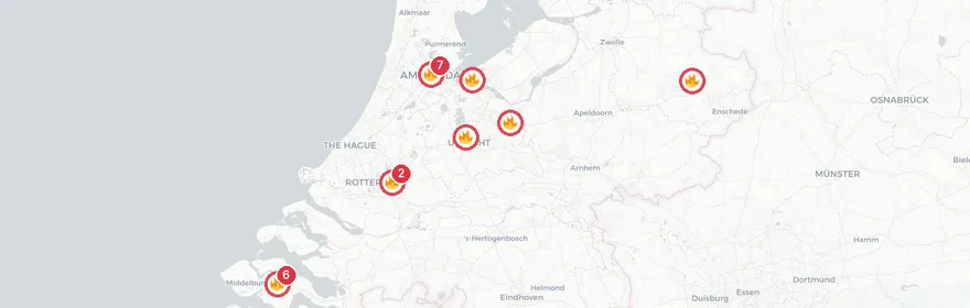 Kaart van Ongeval A58 's-Heer Arendskerke