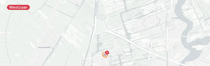 Kaart van Reanimatie Teunis Slagterstraat Westzaan, traumahelikopte...