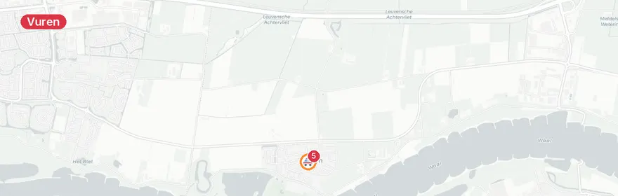 Kaart van Reanimatie Esdoornlaan Vuren