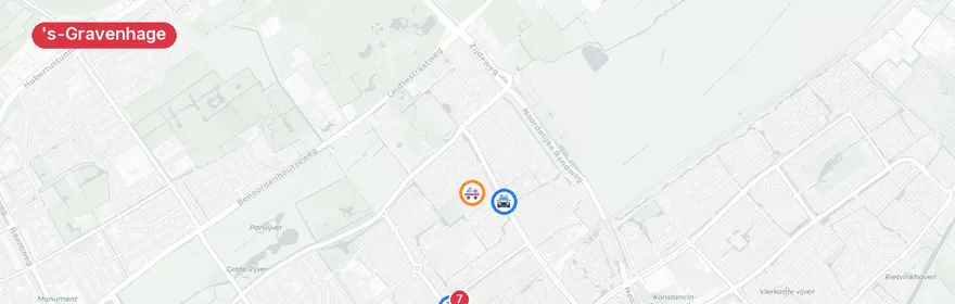 Kaart van Verkeersongeval Reigersbergenweg, 's-Gravenhage