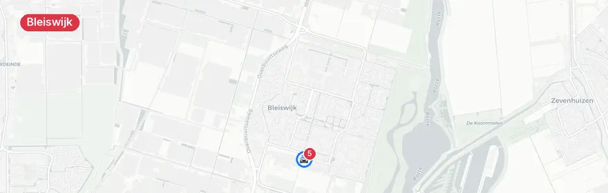 Kaart van Verkeersongeval Nachtegaallaan, Bleiswijk