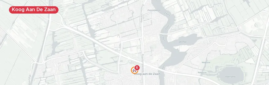 Kaart van Brandweer assisteert ambulance Geerteveld Koog aan de Zaan
