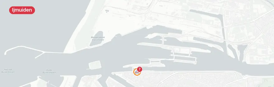 Kaart van Reanimatie Sluisplein Ijmuiden, traumahelikopter ingezet