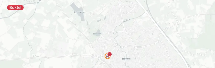 Kaart van Verkeersongeval A2 Boxtel, meerdere gewonden