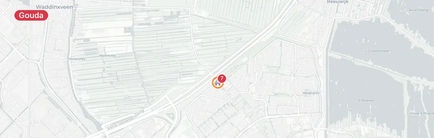 Kaart van Ernstig verkeersongeval Groenhovenweg Gouda