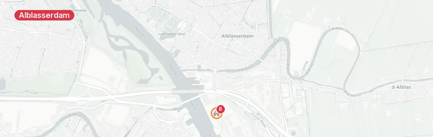 Kaart van Medisch noodgeval Rapenburg, Alblasserdam
