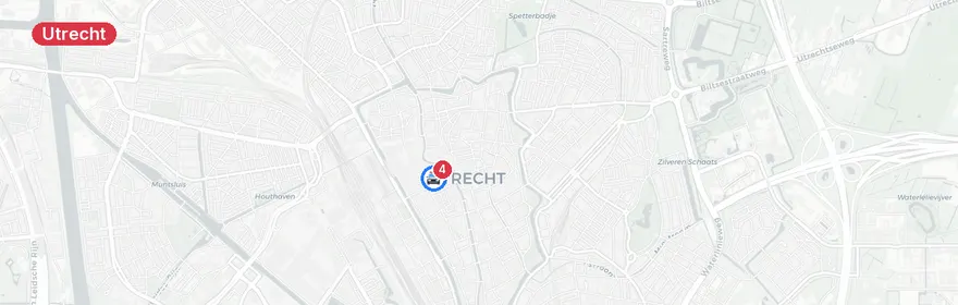 Kaart van Steekincident Mariaplaats Utrecht, verdachte gevlucht