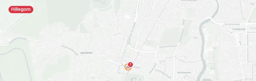 Kaart van Verkeersongeval Heemstede-Aerdenhout naar Hillegom