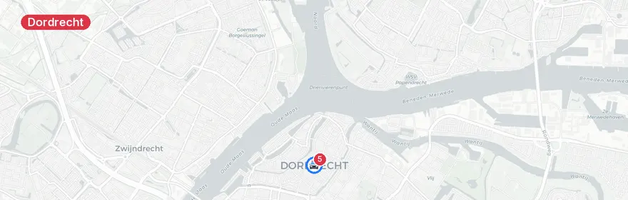 Kaart van Verkeersongevallen A16 Dordrecht