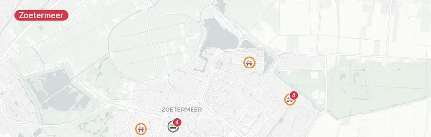 Kaart van Verkeersongeval Zuidweg Zoetermeer