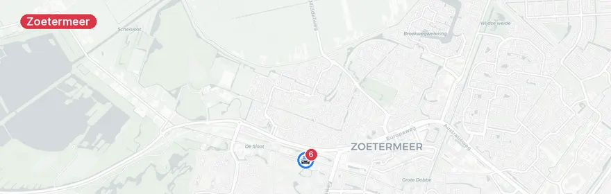 Kaart van Verkeersongeval Panamapad, Zoetermeer
