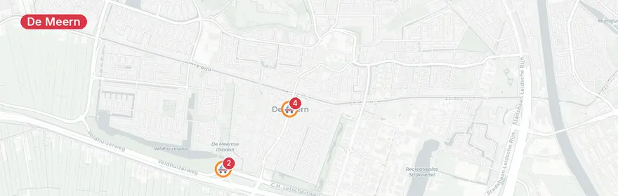 Kaart van Ernstig verkeersongeval tussen motor en auto De Meern