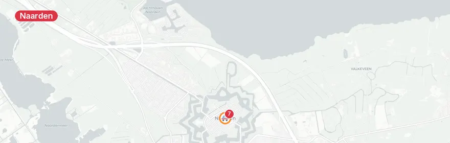Kaart van Spookrijder veroorzaakt aanrijding op A1 bij Naarden