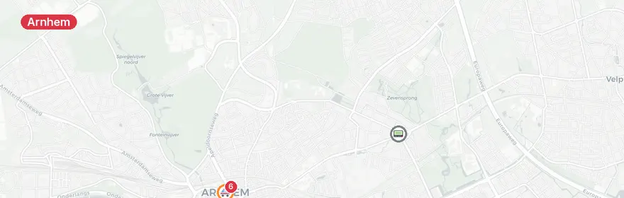 Kaart van Aanrijding Velperweg Arnhem