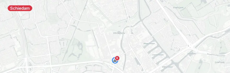 Kaart van Steek- en schietpartij De Brauwweg Schiedam